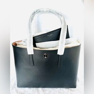 Kate Spade Black Tote with Gold Accent